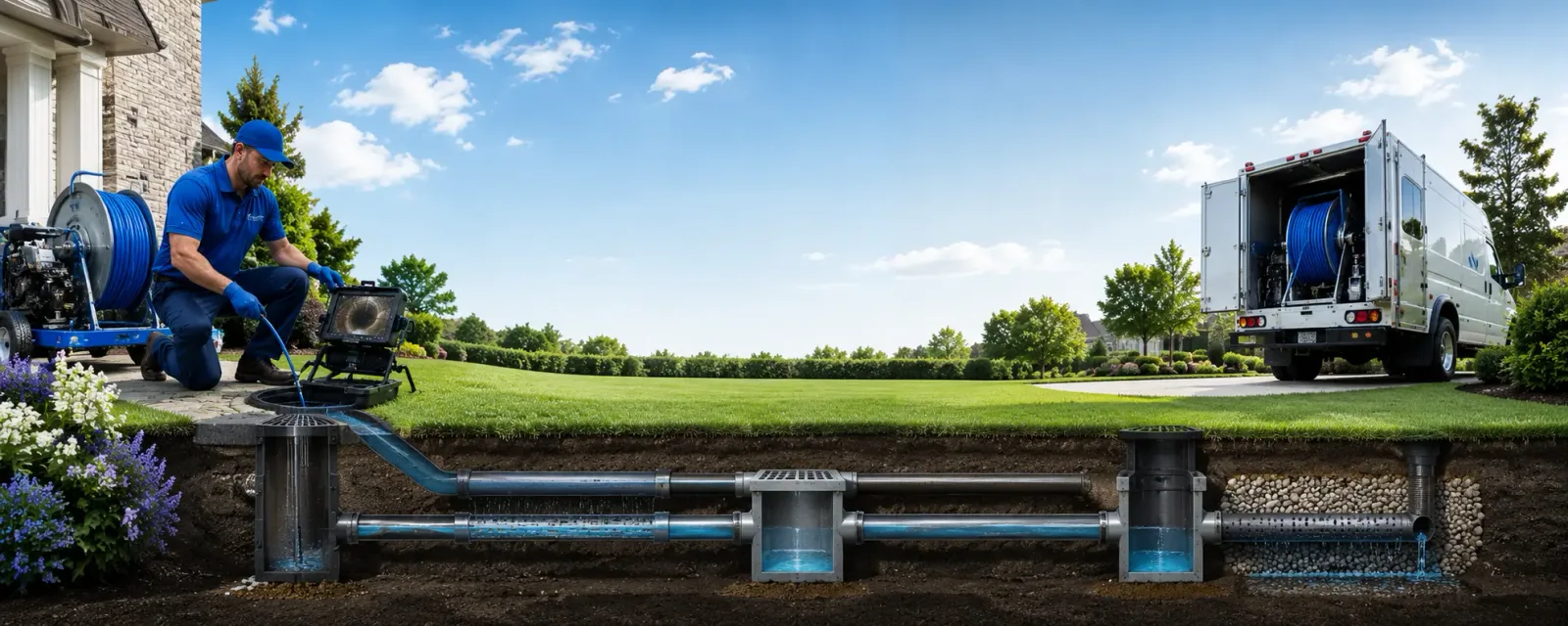 Outdoor drain cleaning information for Grover Hill, OH